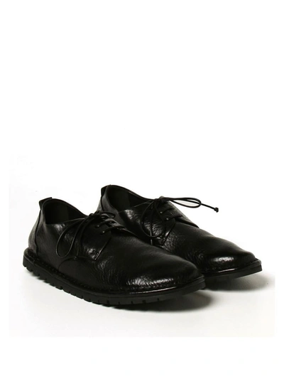 Shop Marsèll Sancrispa Leather Derbies Shoes In Black