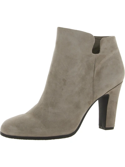 Shop Sam Edelman Shelby Womens Solid Round Toe Ankle Boots In Grey
