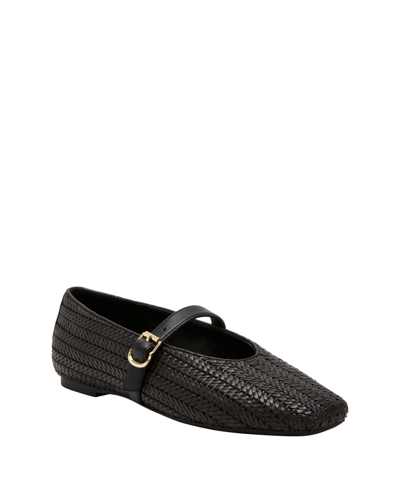 Shop Katy Perry Women's The Evie Mary Jane Woven Flats In Black