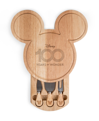 Shop Toscana Disney 100 Mickey Mouse Charcuterie Board With Cheese Knife Set In Parawood