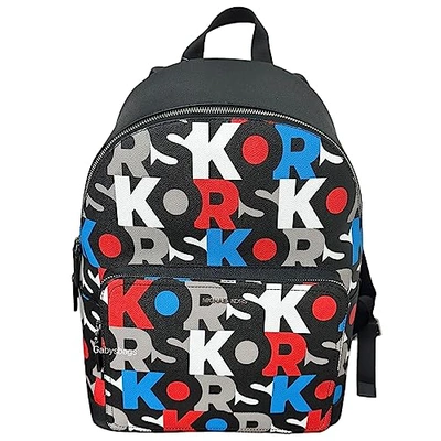 Michael Kors Mens Cooper Logo Backpack Large (Blue Signature)