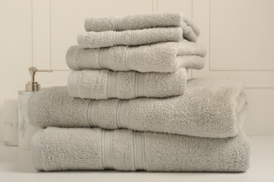 6-Piece Bibb Home Absorbent 100% Egyptian Cotton Towel Set