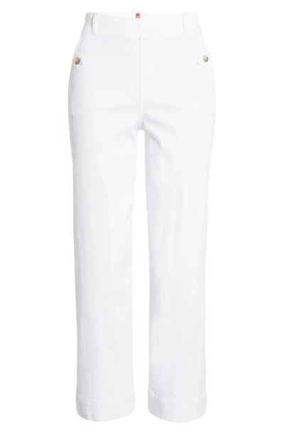 Shop Spanxr Stretch Twill Wide Leg Crop Pants In Bright White