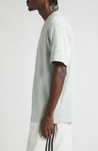 Shop Y-3 Relaxed Fit Cotton T-shirt In Wonder Silver