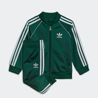 Shop Adidas Originals Kids' Adidas Adicolor Sst Track Suit In Green