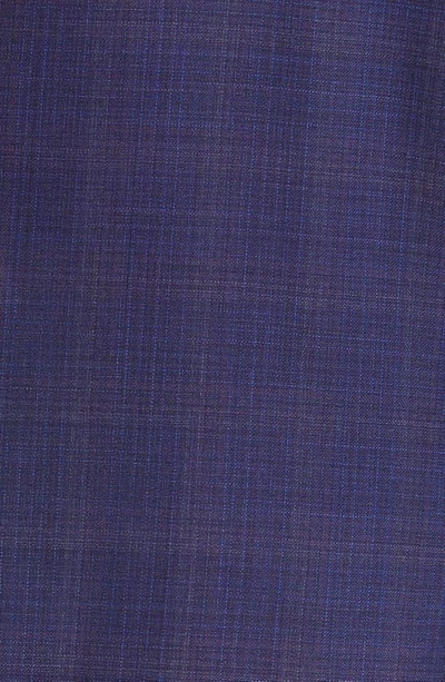 Jack Victor Esprit Soft Constructed Deco Plaid Wool Suit In Navy