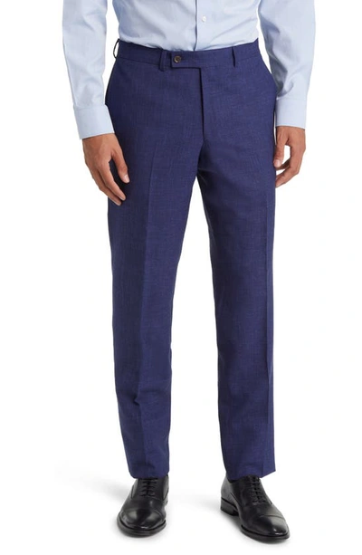 Shop Jack Victor Espirit Wool Blend Suit In Medium Blue