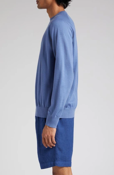 Shop Massimo Alba Crewneck Cashmere Sweater In Blue Parrot
