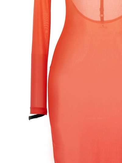 Shop Courrèges Second Skin Dress Dresses Orange