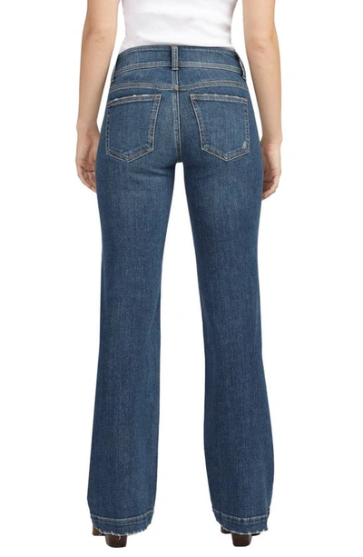 Shop Silver Jeans Co. Suki Curvy Mid Rise Trouser Jeans In Indigo