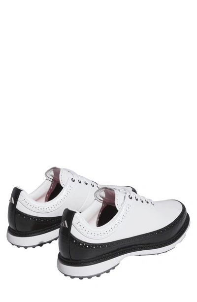 Shop Adidas Golf Modern Classic Spikeless Golf Shoe In White/ Black/ Bright Red