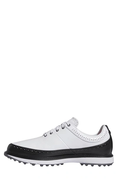 Shop Adidas Golf Modern Classic Spikeless Golf Shoe In White/ Black/ Bright Red
