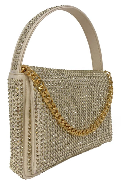 Shop Liselle Kiss Taylor Top Handle Bag In Gold Crystal