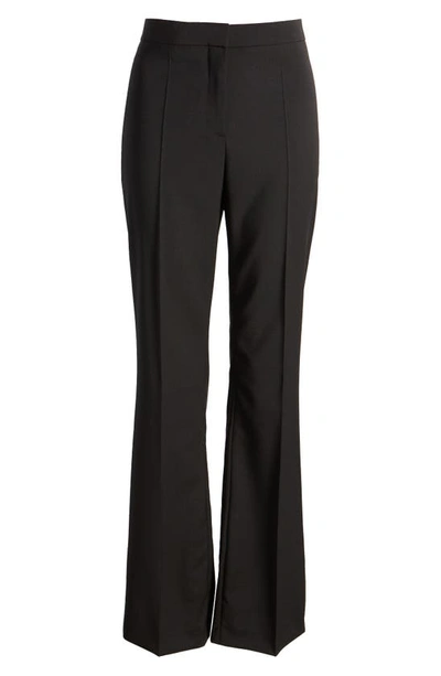 Shop Hugo Boss Tuleah Wool Flare Pants In Black