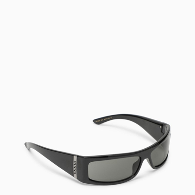 Shop Gucci Black Rectangular Sunglasses Men