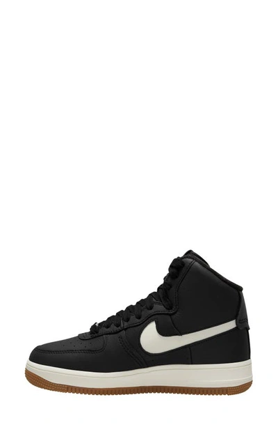 Shop Nike Air Force 1 High Sculpt Sneaker In Black/ Sail/ Gum Medium Brown
