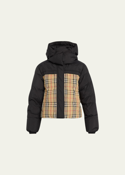 Shop Burberry Lydden Reversible Puffer Jacket In Archive Beige Ip