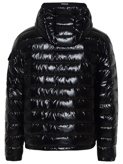 Shop Moncler Black Nylon Galion Puffer Jacket