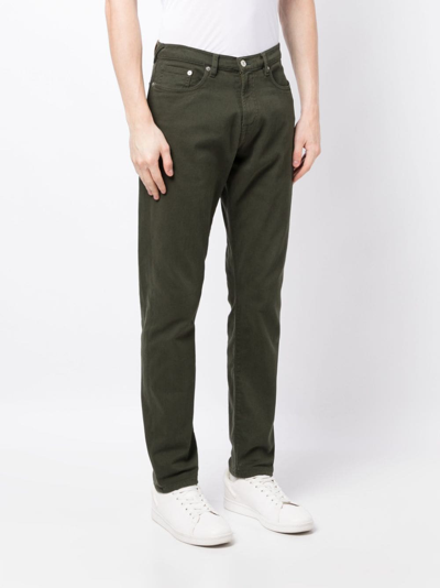 Shop Ps By Paul Smith Cotton-blend Slim-fit Jeans In Green