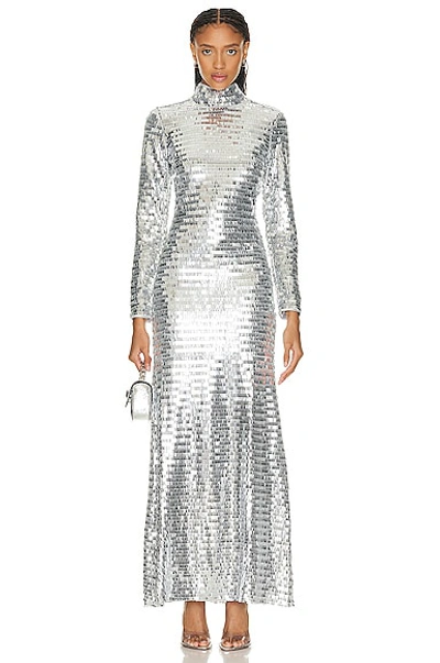 Shop Simon Miller Sequin Sculpty Dress In Satellite Silver