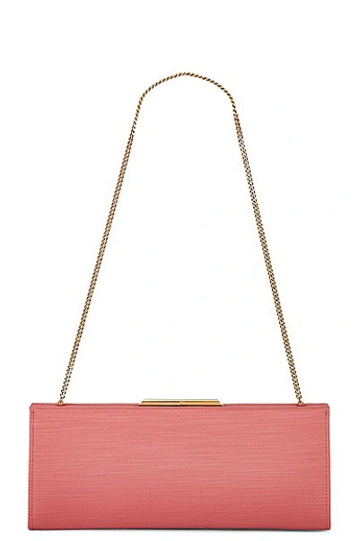 Shop Saint Laurent Small Midnight Pochette Bag In Coral Rose