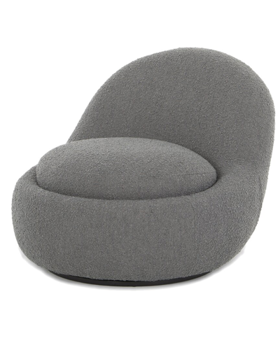 Shop Urbia Metro Lucas Swivel Chair In Grey