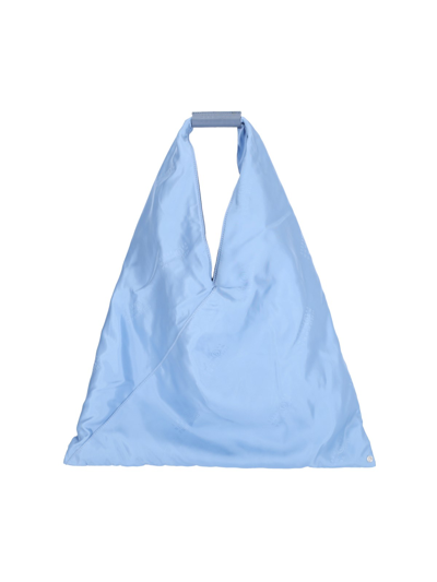 Shop Mm6 Maison Margiela "japanese" Tote Bag In Light Blue