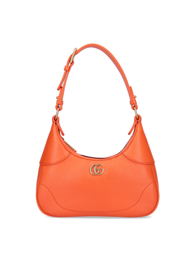 Shop Gucci Small Shoulder Bag "aphrodite" In Orange