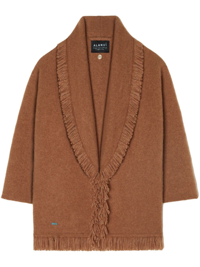 Shop Alanui A Finest Cardigan In Brown