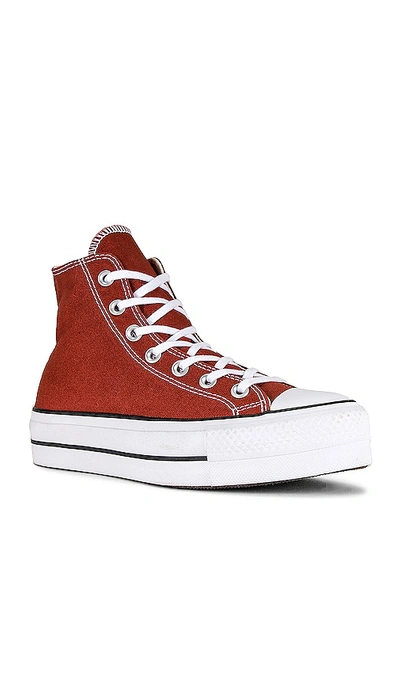 CHUCK TAYLOR ALL STAR LIFT 厚底运动鞋 – RITUAL RED  WHITE  & BLACK