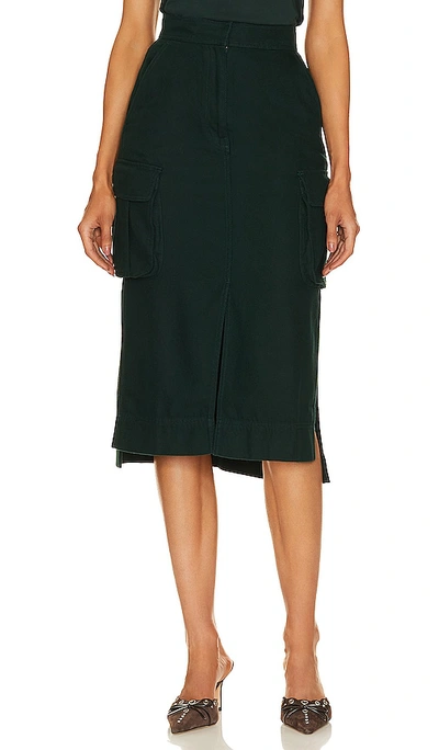 Shop Equipment Jaden Midi Skirt In Dark Green