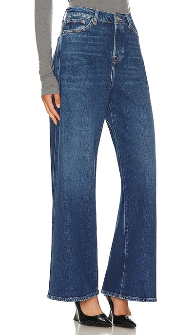Shop 7 For All Mankind Zoey High Waist Wide Leg In Blue