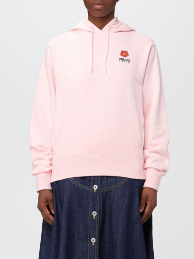 Shop Kenzo Boke Flower Sweatshirt In Cotton In Pink