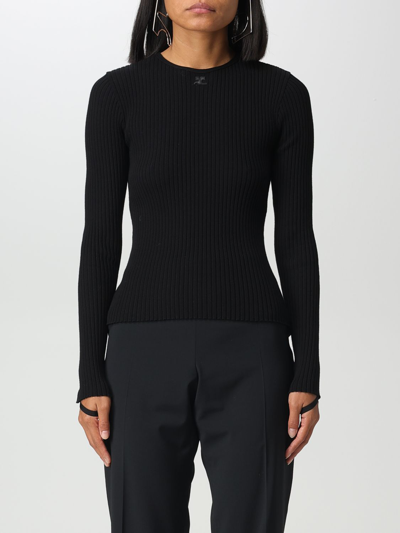 Shop Courrèges Sweater  Woman Color Black
