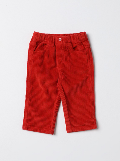 Shop Il Gufo Pants  Kids Color Red