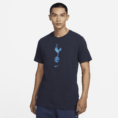 Shop Nike Men's Tottenham Hotspur Crest Soccer T-shirt In Blue