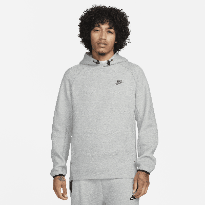 Shop Nike Men's  Sportswear Tech Fleece Pullover Hoodie In Grey