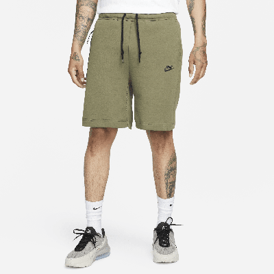 Shop Nike Men's  Sportswear Tech Fleece Shorts In Green