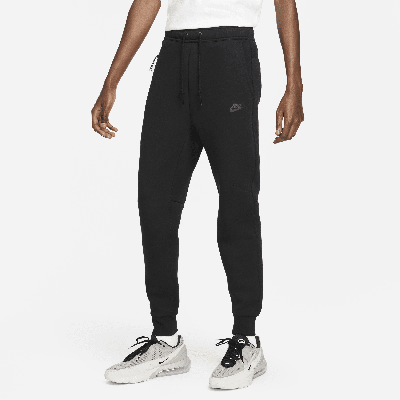 Shop Nike Men's  Sportswear Tech Fleece Jogger Pants In Black