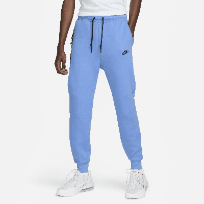 Shop Nike Men's  Sportswear Tech Fleece Jogger Pants In Blue