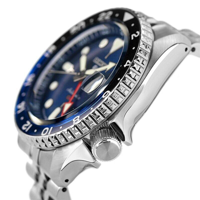 Pre-owned Seiko 5 Sports Sbsc003 Skx Sports Style Gmt Automatic Men Watch Made In Japan