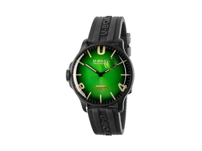 Pre-owned U-boat Capsoil Darkmoon Soleil Green Ipb Quartz Watch, 44 Mm, 8698