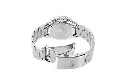 Pre-owned Orient Mako Solar Panda Rn-tx0203s Chronograph Solar Men Wristwatch In Box