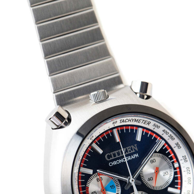 Pre-owned Citizen Tsuno Chrono An3676-65l Begin 70's Remix Bespoke Limited Watch 38mm