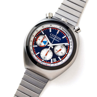 Pre-owned Citizen Tsuno Chrono An3676-65l Begin 70's Remix Bespoke Limited Watch 38mm