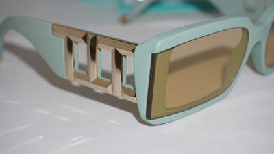 Pre-owned Tiffany & Co Sunglasses Green Light Yellow Tf4197 8365/8 62 17 140