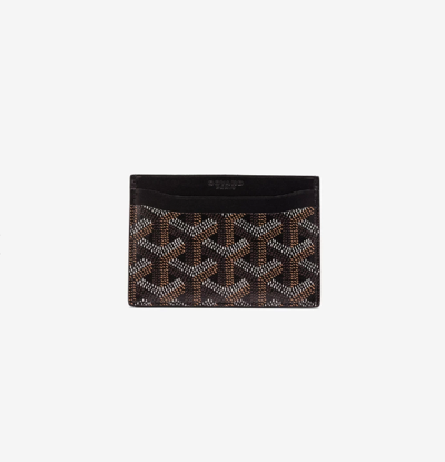 Shop Pre-owned Goyard Saint Sulpice Card Holder Black, 100% Authentic