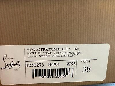 Pre-owned Christian Louboutin Vegastrassima Alta Crystal Platform Heels Sandal Shoes $1595 In Black