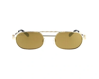 Pre-owned Off-white Sunglasses Baltimore Gold Mirror Gold Man Woman