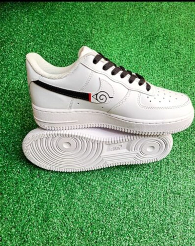 Pre-owned Nike ?  Air Force 1 07 White Naruto Anime Custom /girls Gs Women Men Af1 Unisex